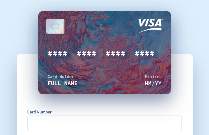 Credit Card Form with Micro-Interactions