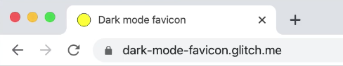 Dark Mode Favicons